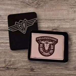 New In Box!  Buckle-Down Men's Bi-Fold Wallet - Yellowstone Dutton Ranch  (C16)
